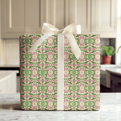 Pink and Lime Lush - Wrapping Paper - Aspen & Arlo