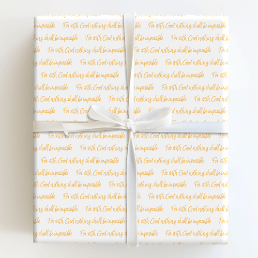Nothing is Impossible in Gold - Wrapping Paper - Aspen & Arlo