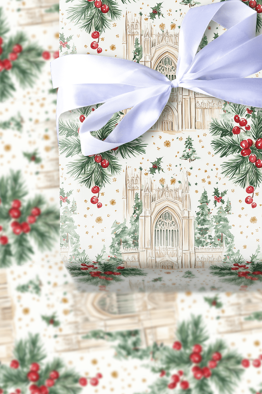 Joyful Cathedral - Wrapping Paper - Aspen & Arlo