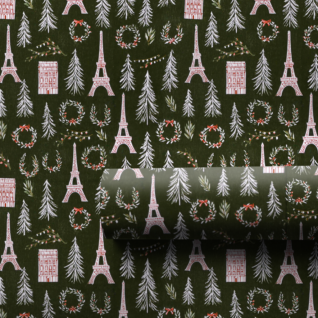 Forest Eiffel Silhouettes