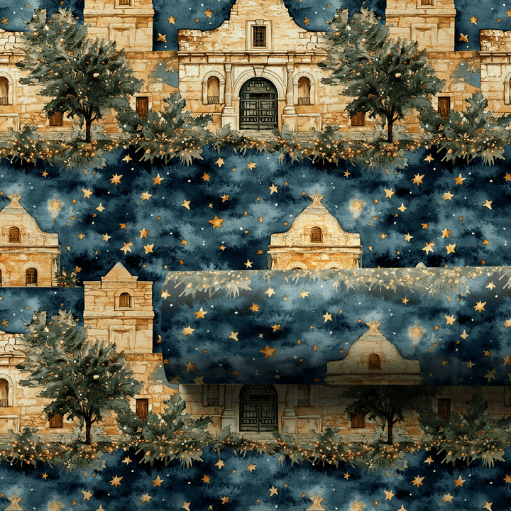 Alamo Christmas - Wrapping Paper - Aspen & Arlo