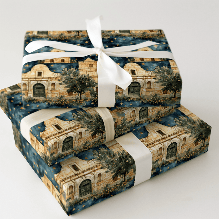 Alamo Christmas - Wrapping Paper - Aspen & Arlo