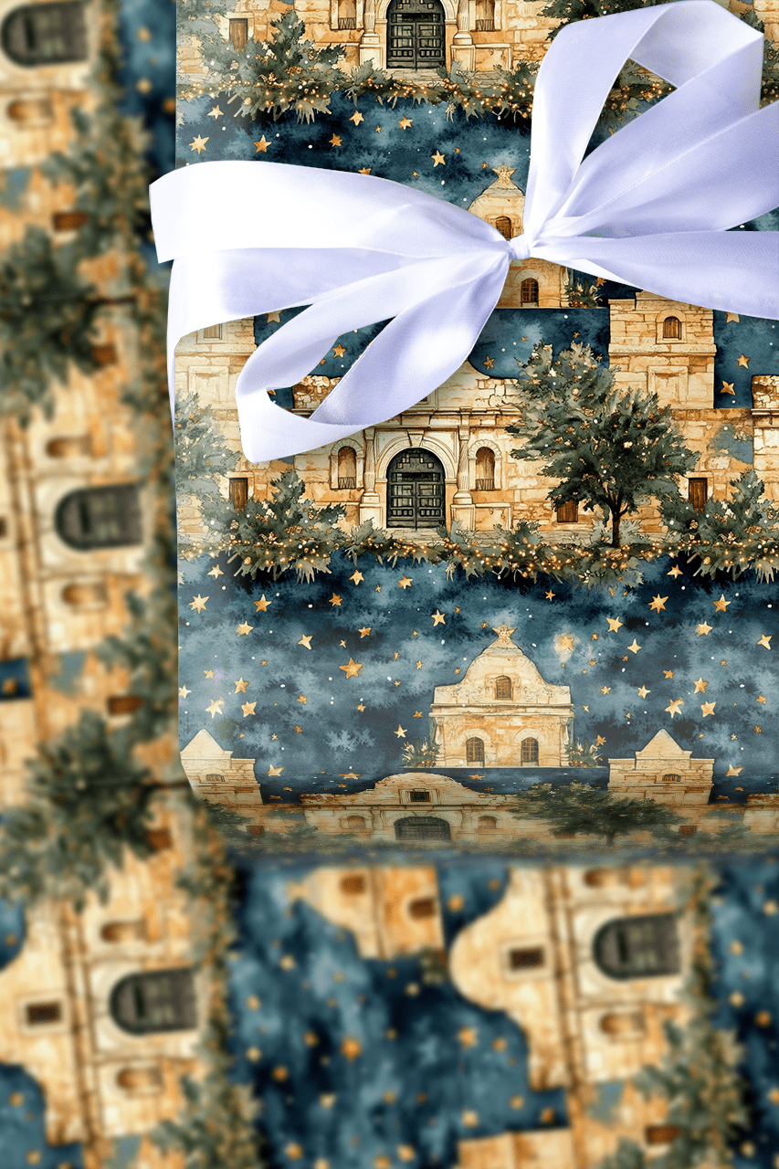 Alamo Christmas - Wrapping Paper - Aspen & Arlo
