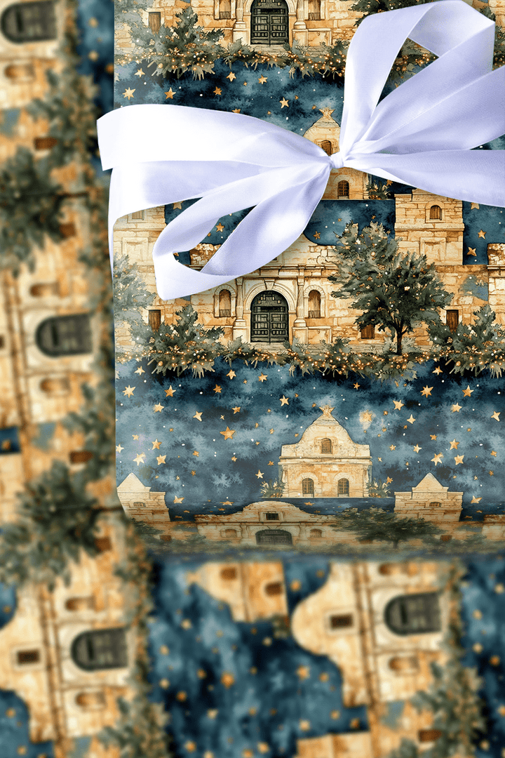 Alamo Christmas - Wrapping Paper - Aspen & Arlo