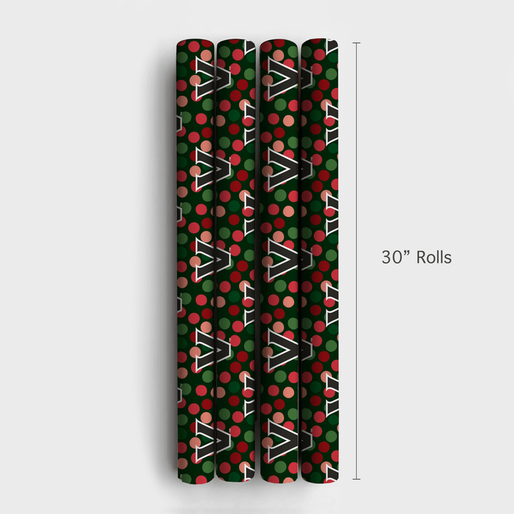 Vanderbilt Winter Dot - Wrapping Paper - Aspen & Arlo