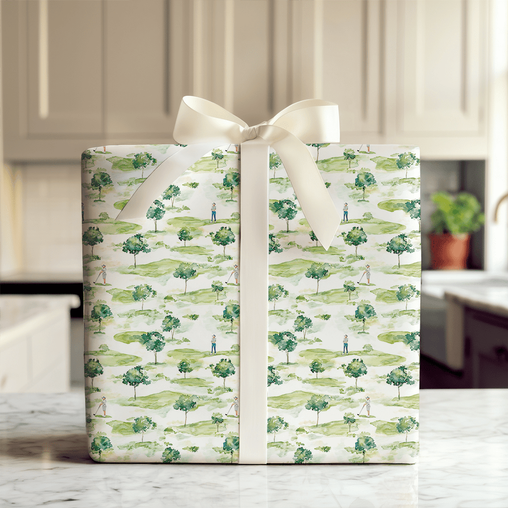 Kiss My Putt - Wrapping Paper - Aspen & Arlo