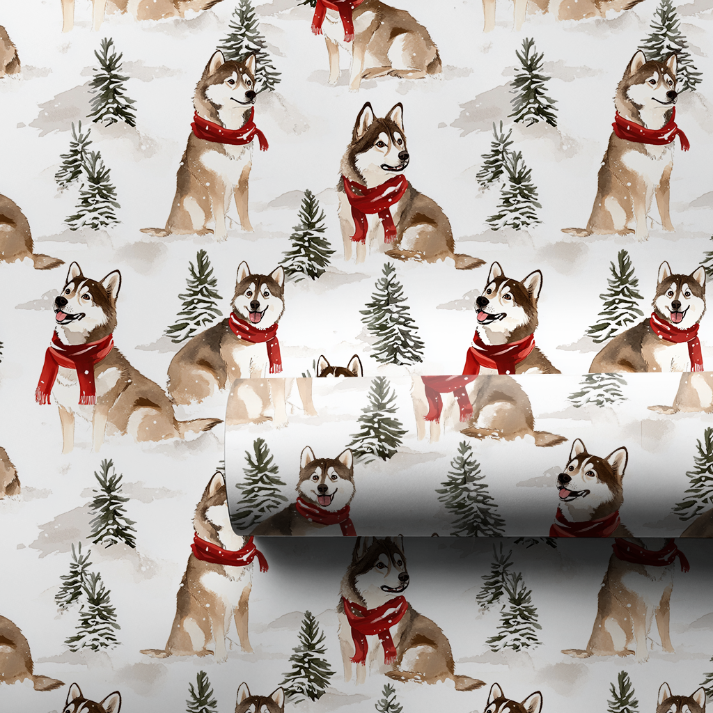 Snow Day for Huskies - 1 Roll