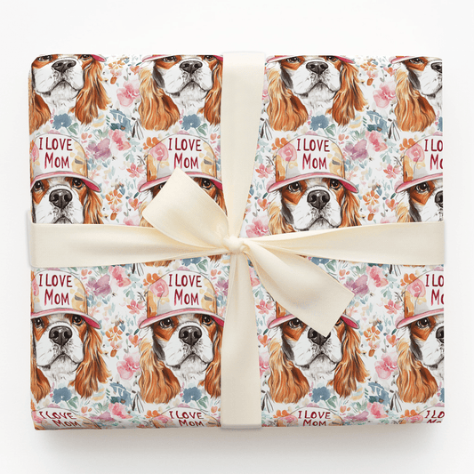 Mom's Favorite Cavalier King Charles - Wrapping Paper - Aspen & Arlo