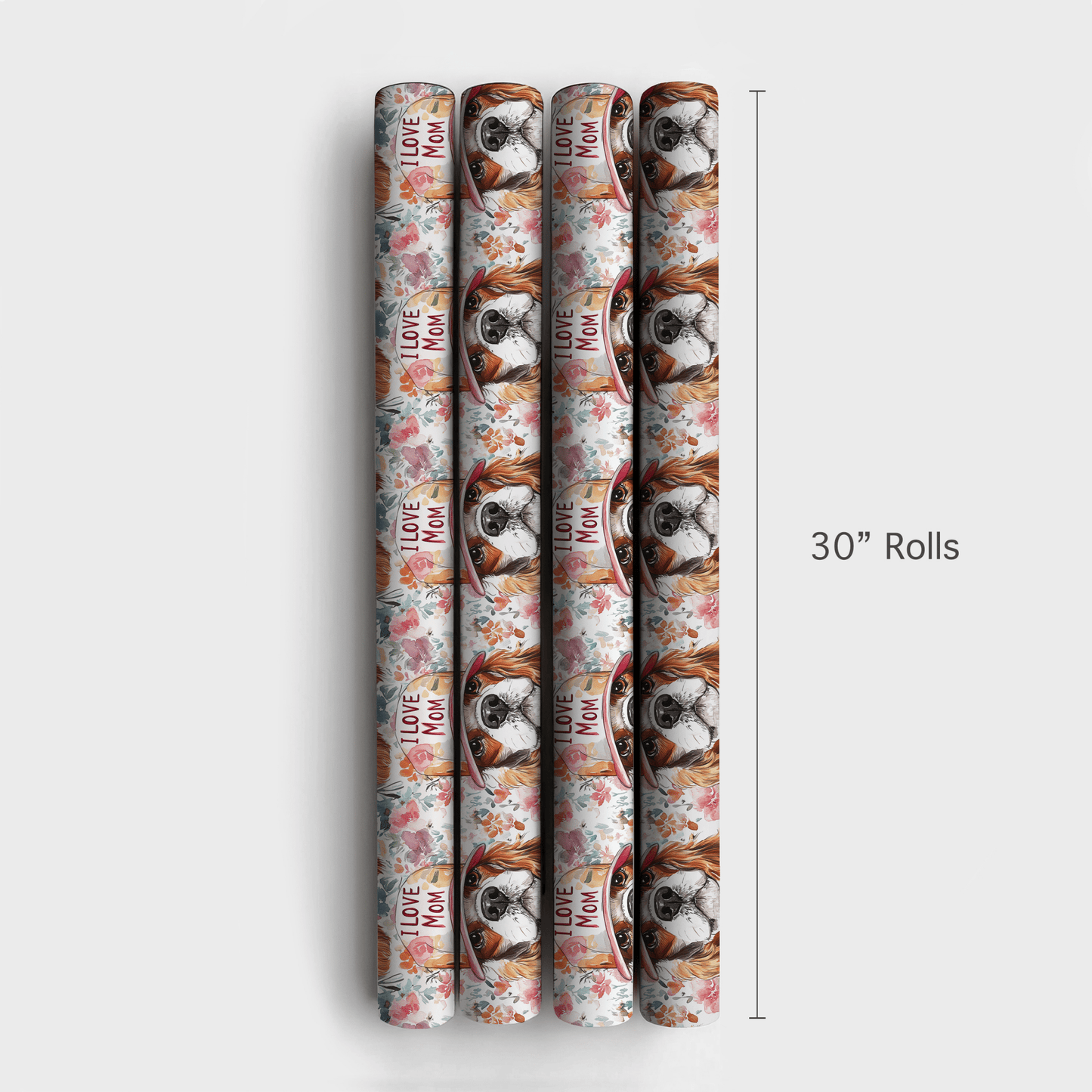 Mom&#39;s Favorite Cavalier King Charles - Wrapping Paper - Aspen &amp; Arlo