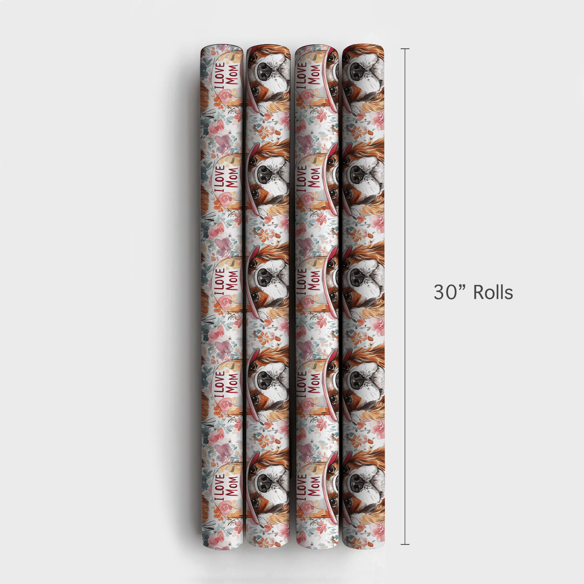 Mom&#39;s Favorite Cavalier King Charles - Wrapping Paper - Aspen &amp; Arlo