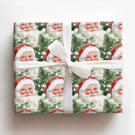 Frosted Evergreen Cheer - Wrapping Paper - Aspen & Arlo