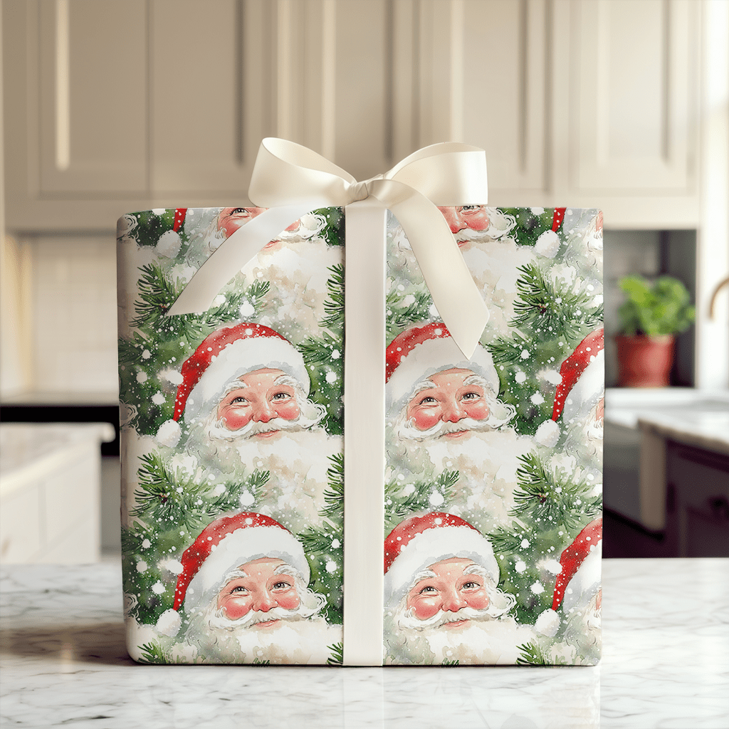 Frosted Evergreen Cheer - Wrapping Paper - Aspen & Arlo