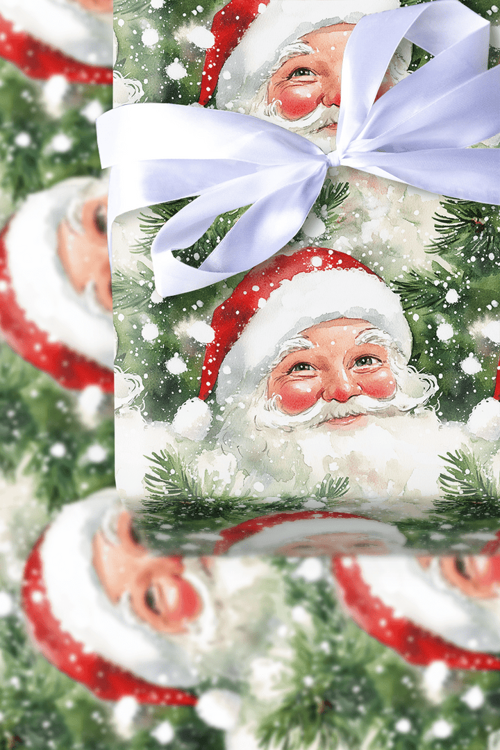 Frosted Evergreen Cheer - Wrapping Paper - Aspen & Arlo