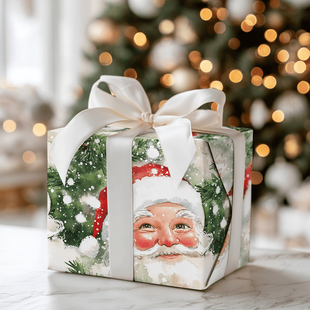 Frosted Evergreen Cheer - Wrapping Paper - Aspen & Arlo