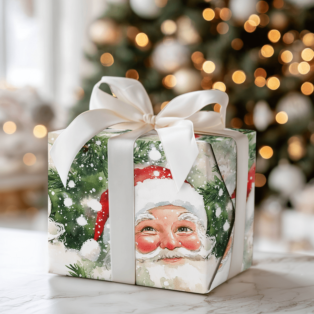 Frosted Evergreen Cheer - Wrapping Paper - Aspen & Arlo