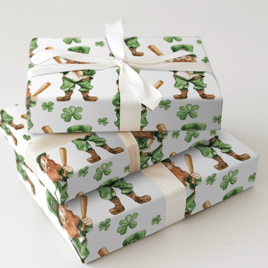 Shamrock Slugger - Wrapping Paper - Aspen & Arlo