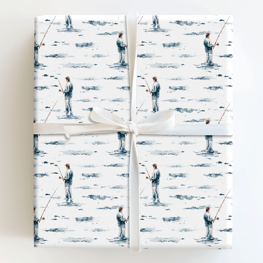 Streamside with Dad - Wrapping Paper - Aspen & Arlo