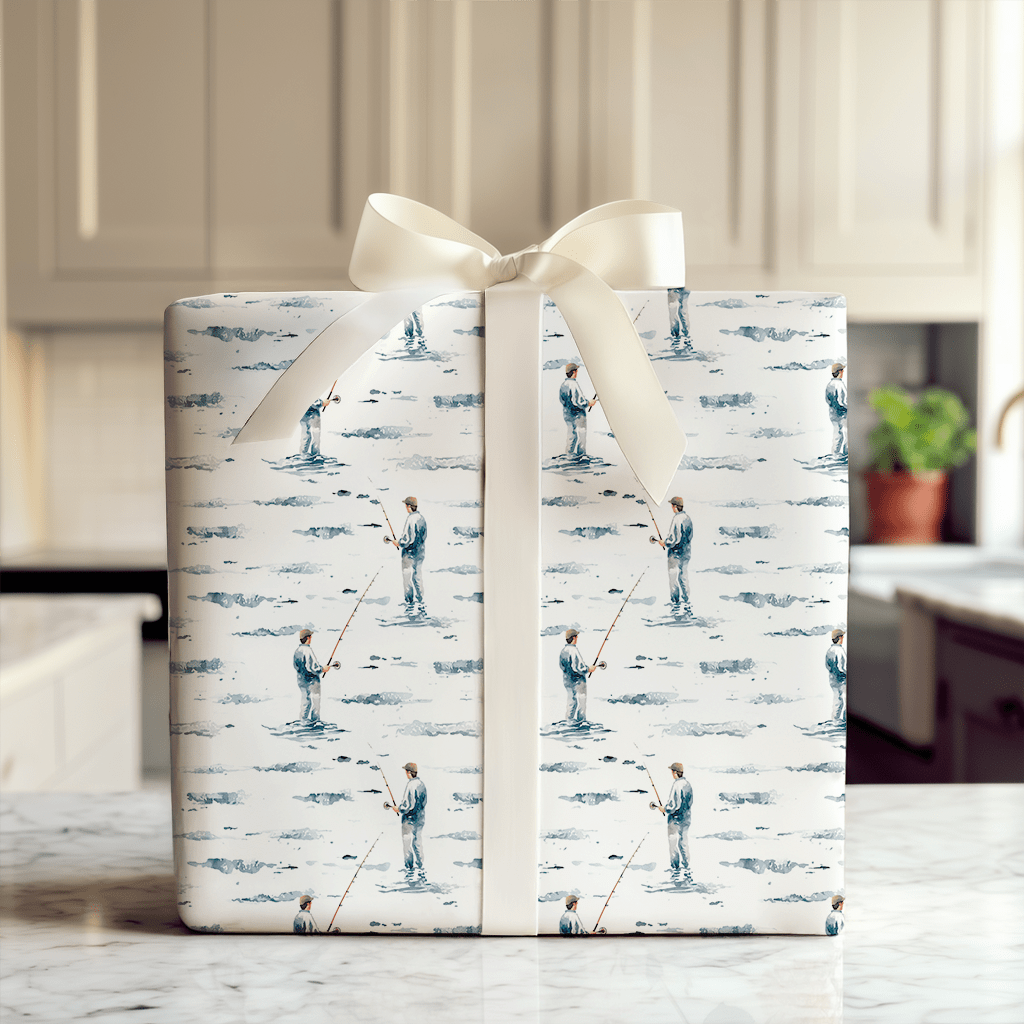 Streamside with Dad - Wrapping Paper - Aspen & Arlo