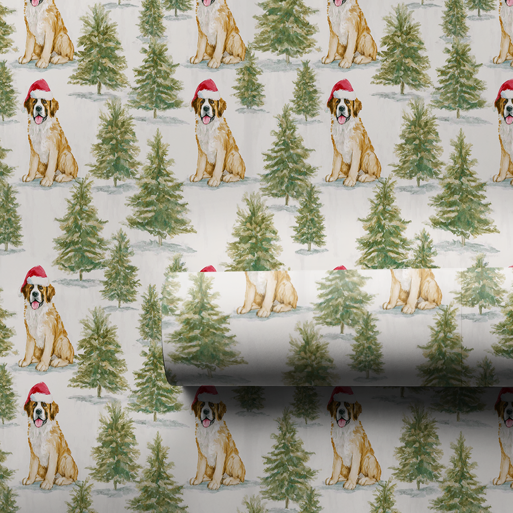 Saint Bernard as Saint Nick