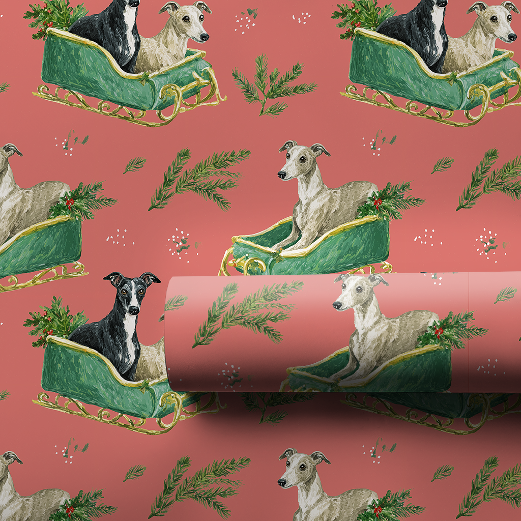 Italian Greyhound Sleigh Ride