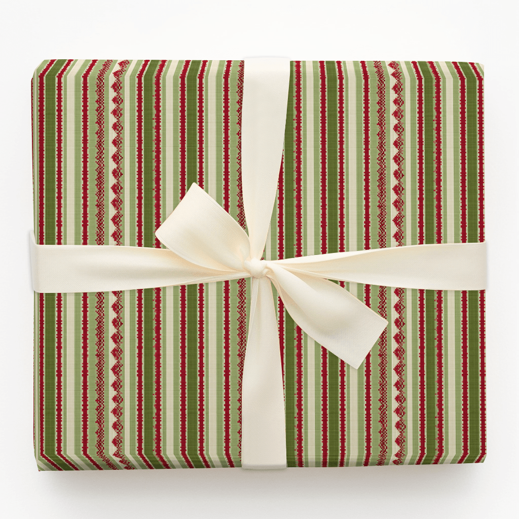 Deck the Stitches - Wrapping Paper - Aspen & Arlo