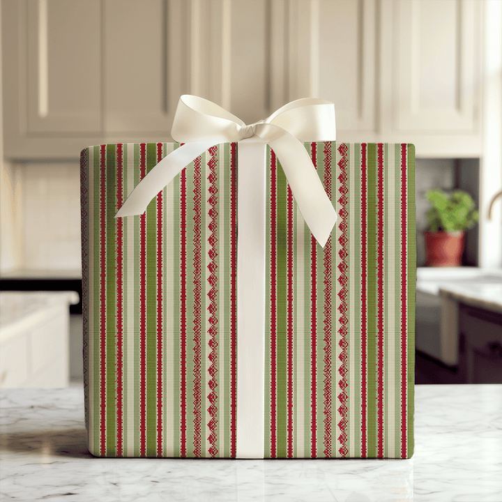 Deck the Stitches - Wrapping Paper - Aspen & Arlo