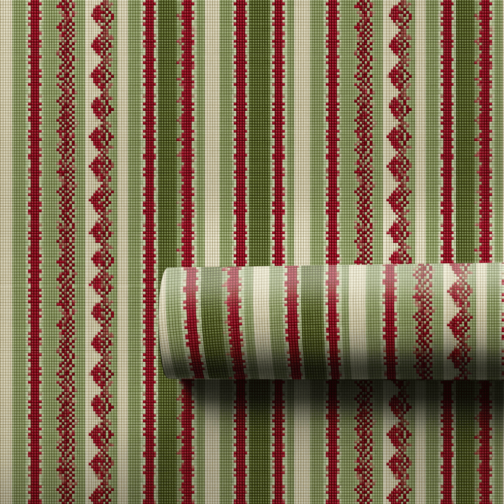 Deck the Stitches - Wrapping Paper - Aspen & Arlo