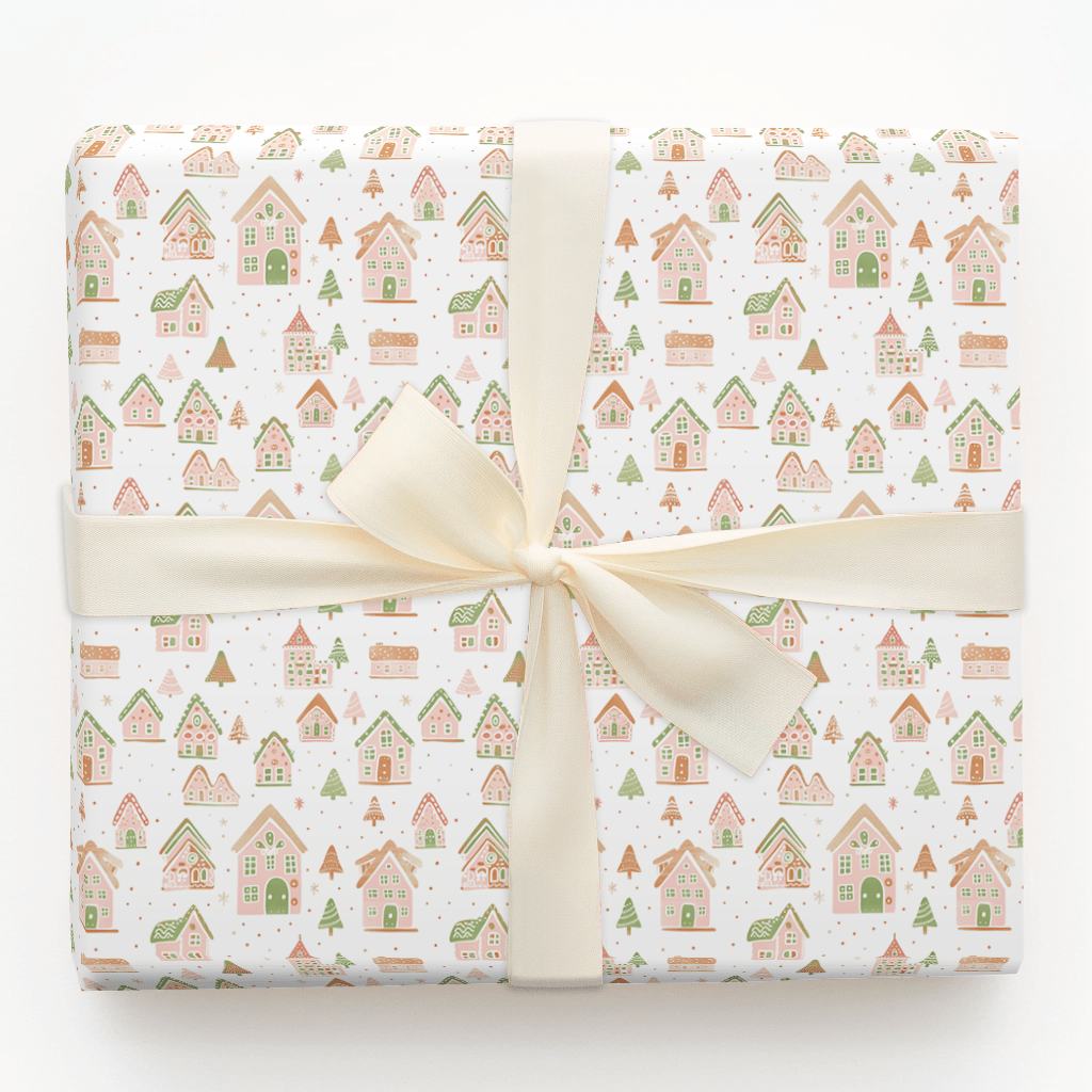 Gingerbread Cottage - Wrapping Paper - Aspen & Arlo