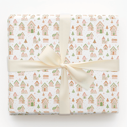 Gingerbread Cottage - Wrapping Paper - Aspen & Arlo