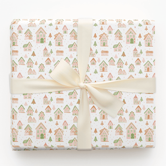 Gingerbread Cottage - Wrapping Paper - Aspen & Arlo
