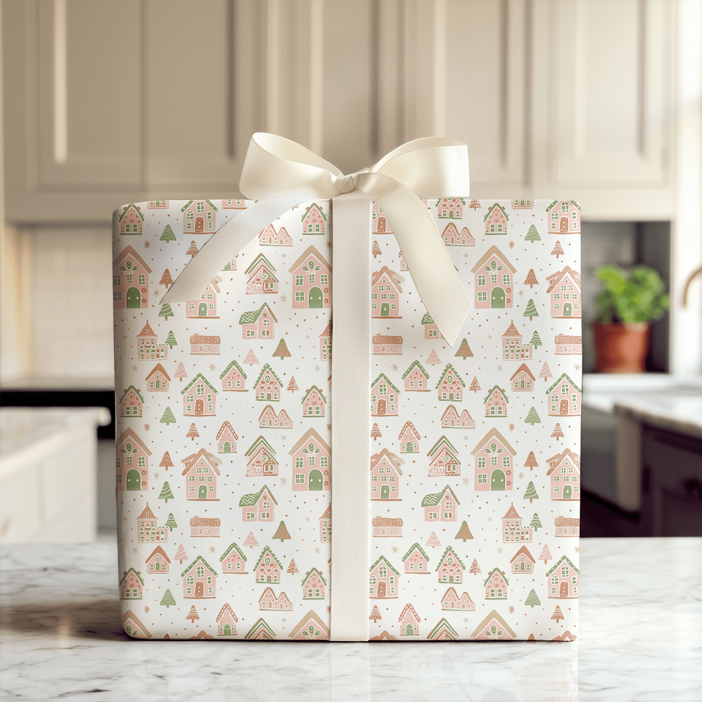 Gingerbread Cottage - Wrapping Paper - Aspen & Arlo