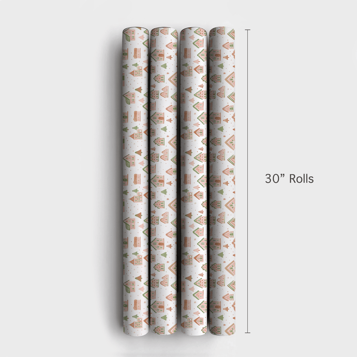 Gingerbread Cottage - Wrapping Paper - Aspen & Arlo