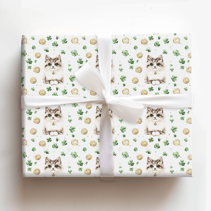 Golden with the Persian - Wrapping Paper - Aspen & Arlo