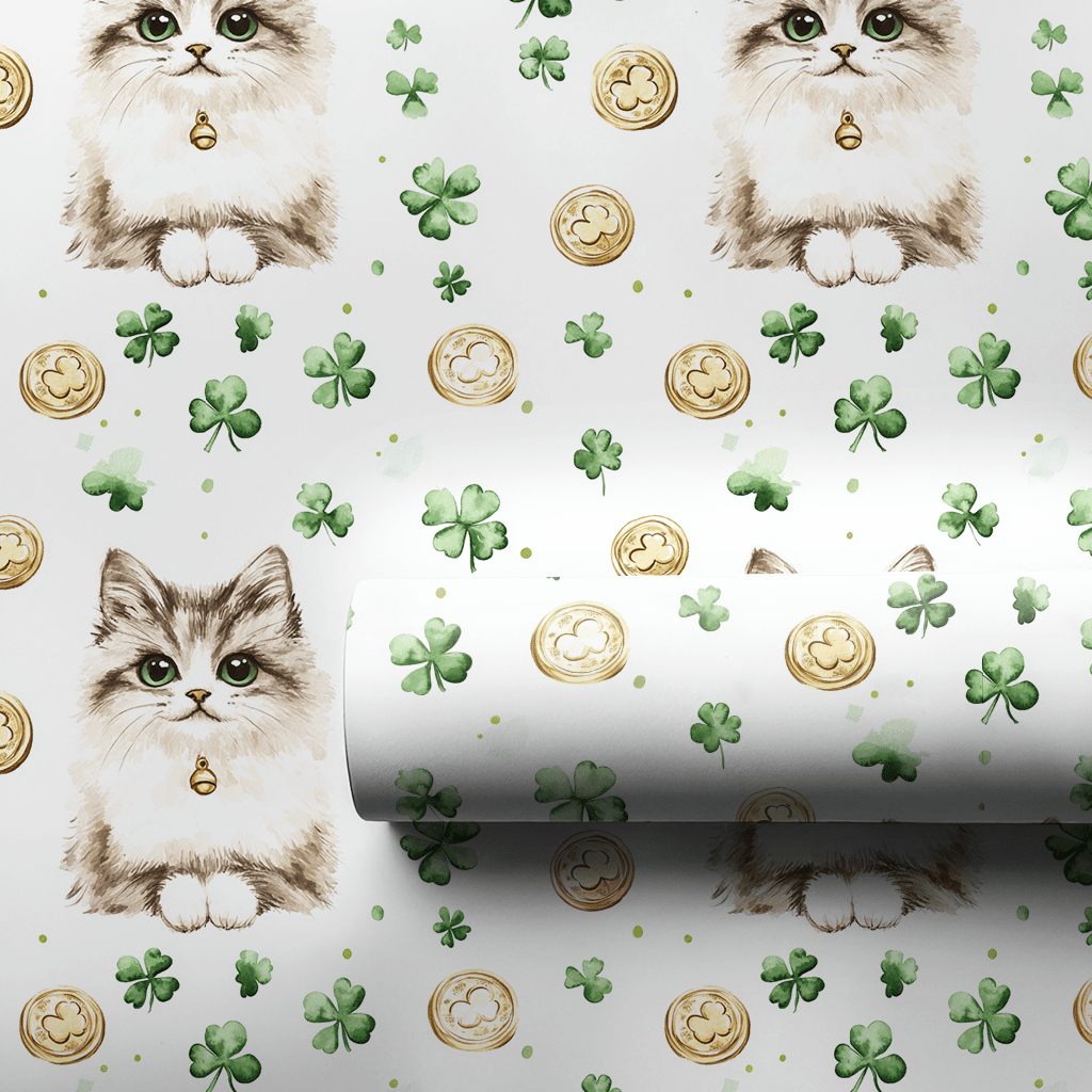 Golden with the Persian - Wrapping Paper - Aspen & Arlo