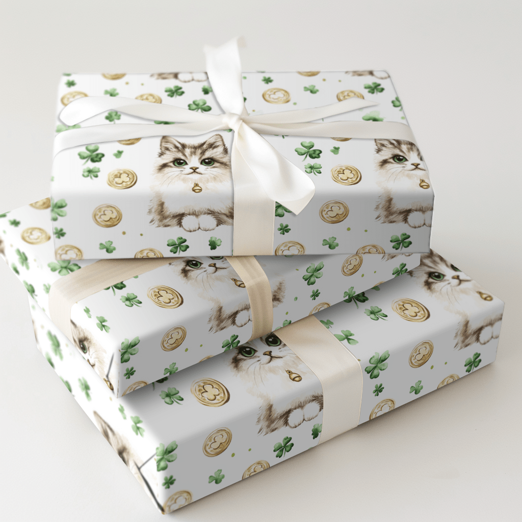 Golden with the Persian - Wrapping Paper - Aspen & Arlo