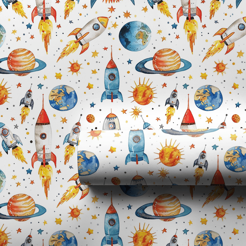 Space Race - Wrapping Paper - Aspen & Arlo