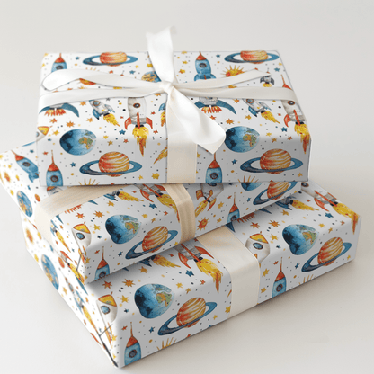 Space Race - Wrapping Paper - Aspen & Arlo