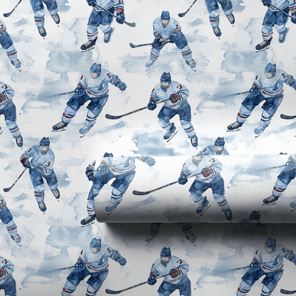 Blue Line Bliss - Wrapping Paper - Aspen & Arlo
