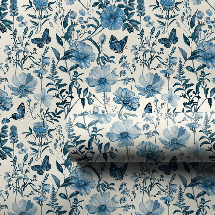 Garden Party Baby Blue - Wrapping Paper - Aspen & Arlo
