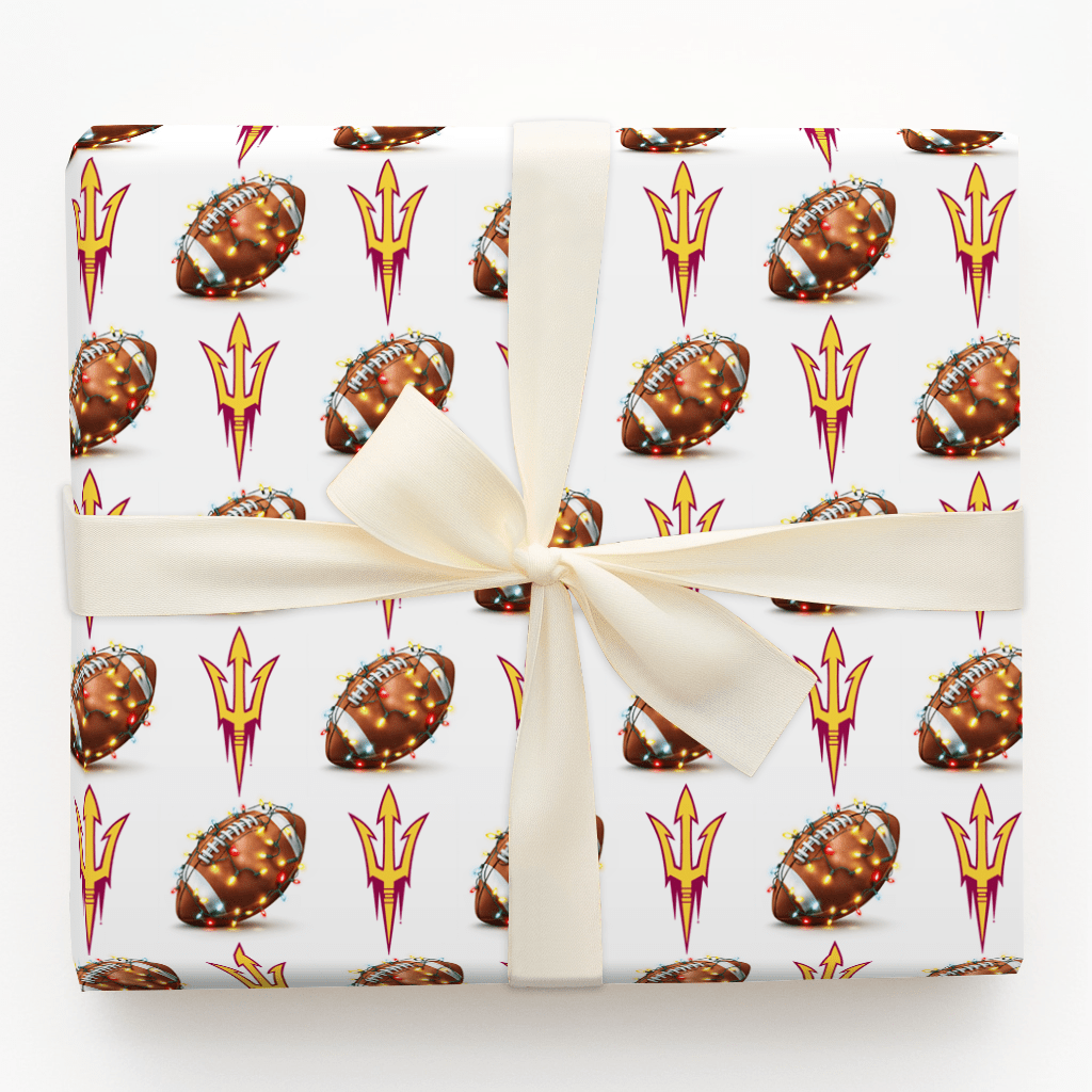 Sparky’s End Zone Glow - Wrapping Paper - Aspen & Arlo