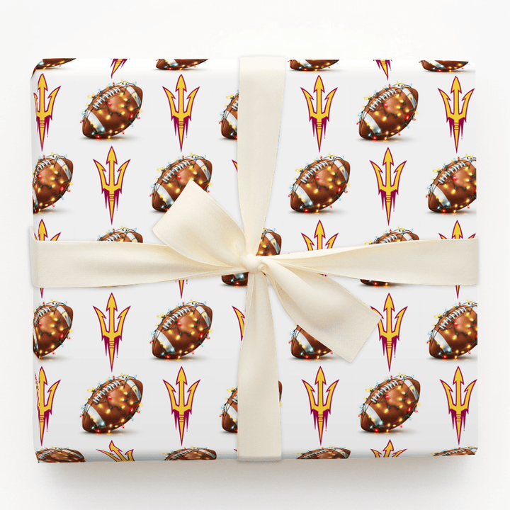 Sparky’s End Zone Glow - Wrapping Paper - Aspen & Arlo