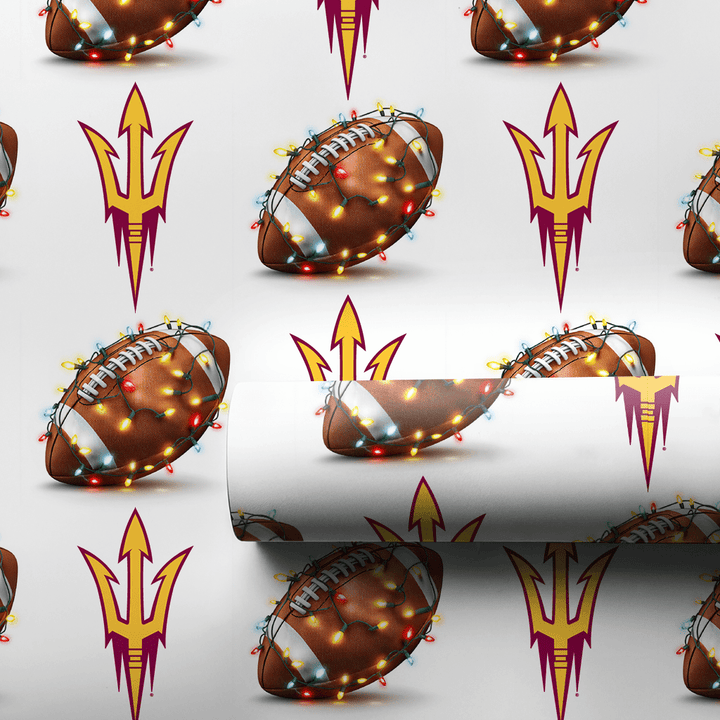 Sparky’s End Zone Glow - Wrapping Paper - Aspen & Arlo