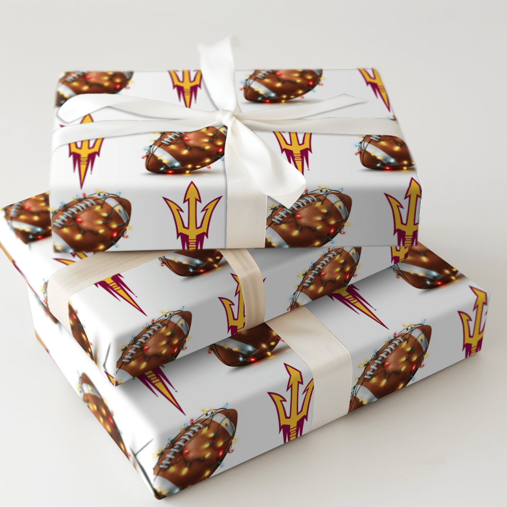 Sparky’s End Zone Glow - Wrapping Paper - Aspen & Arlo