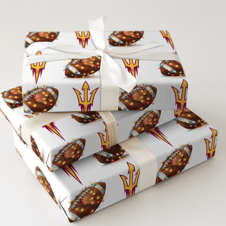 Sparky’s End Zone Glow - Wrapping Paper - Aspen & Arlo