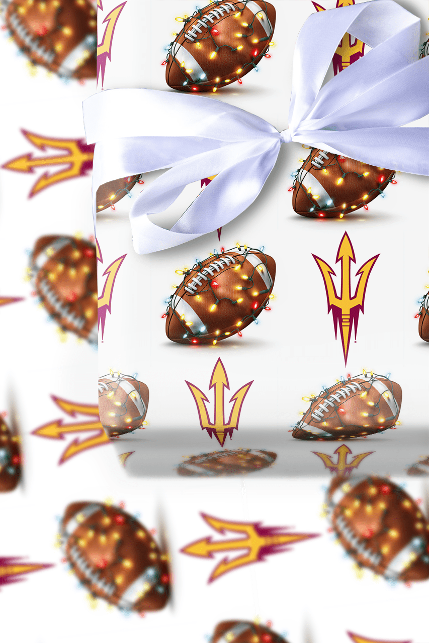 Sparky’s End Zone Glow - Wrapping Paper - Aspen & Arlo