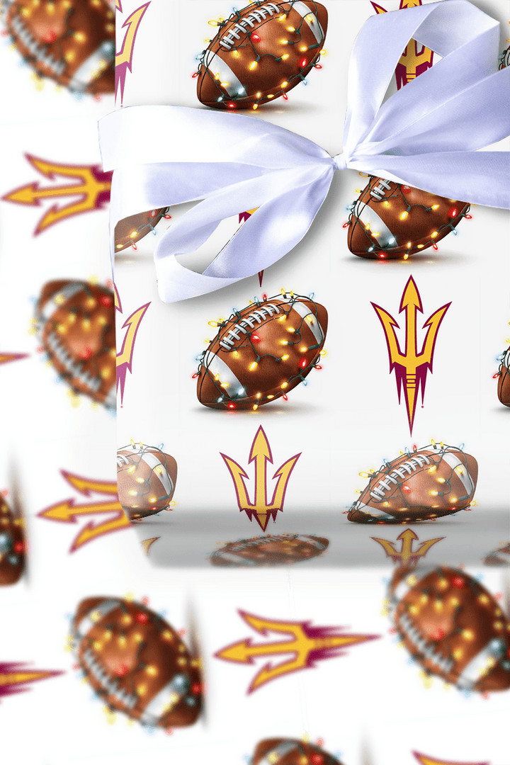 Sparky’s End Zone Glow - Wrapping Paper - Aspen & Arlo