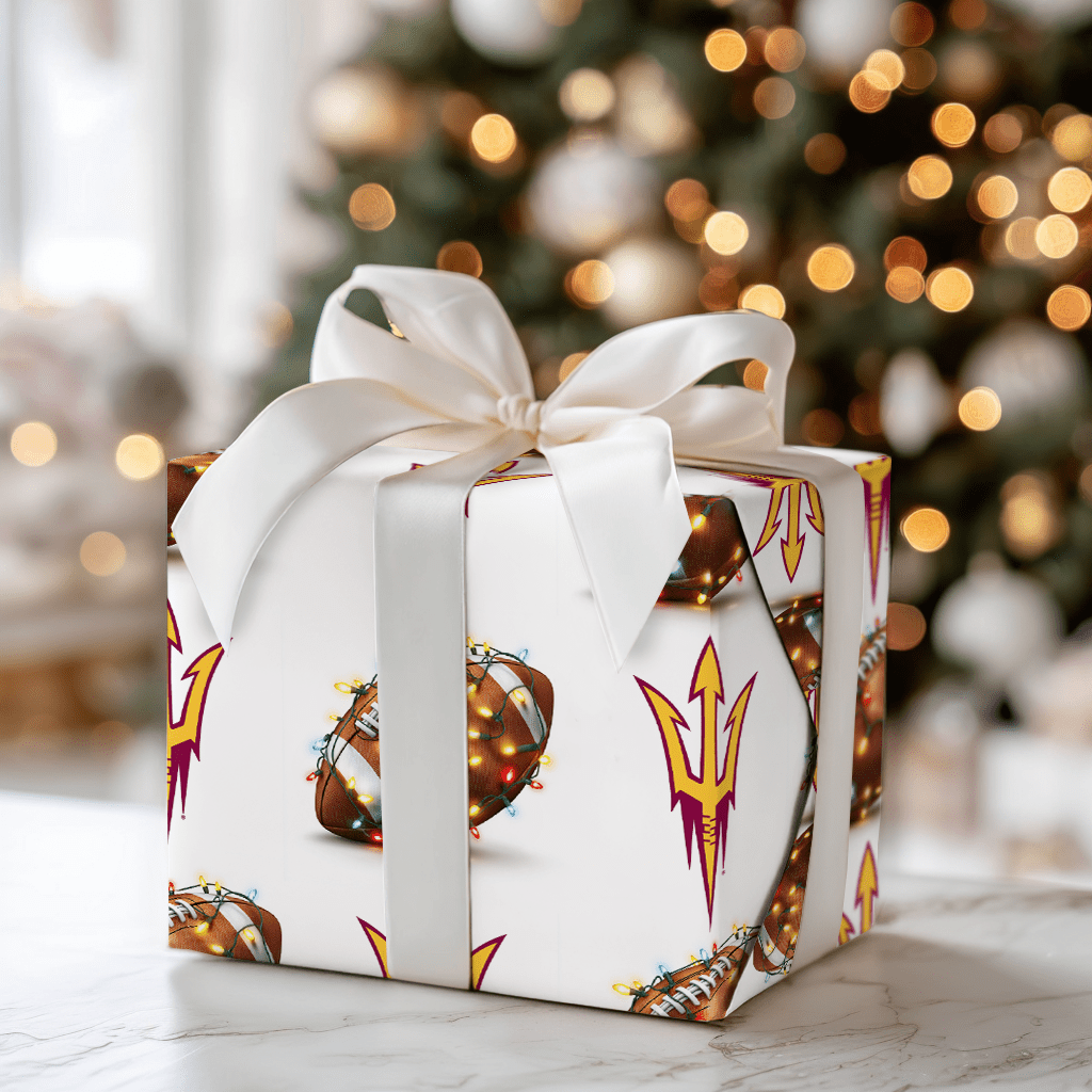 Sparky’s End Zone Glow - Wrapping Paper - Aspen & Arlo