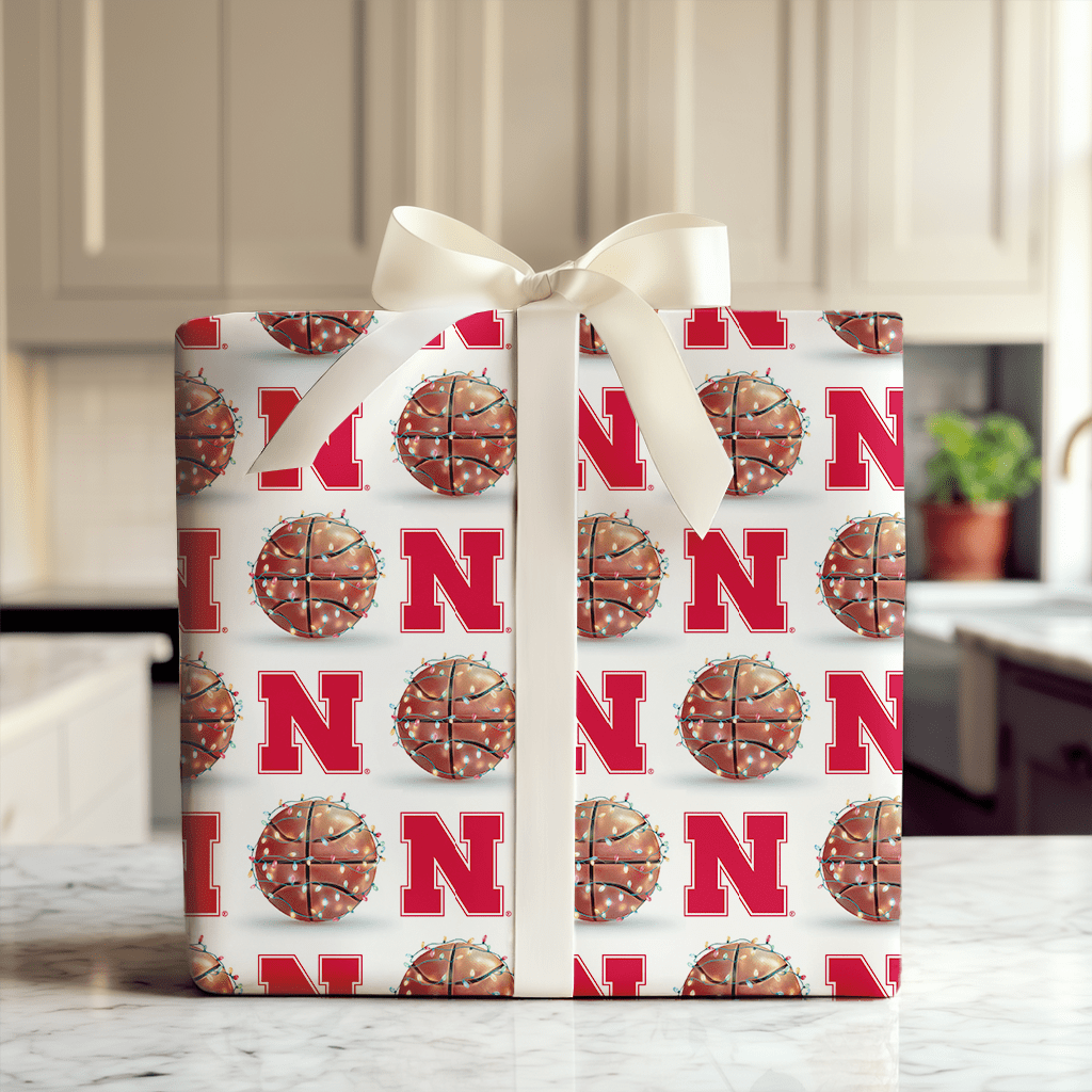 Holiday Hoops Huskers - Wrapping Paper - Aspen & Arlo