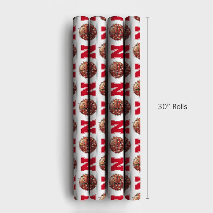 Holiday Hoops Huskers - Wrapping Paper - Aspen & Arlo