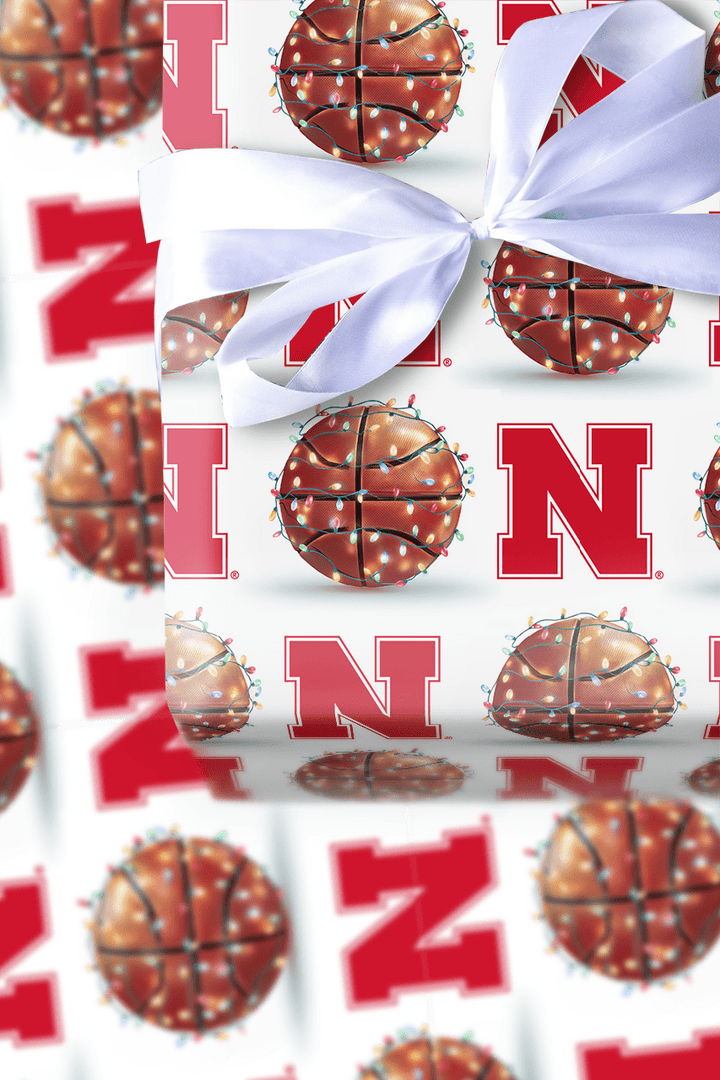 Holiday Hoops Huskers - Wrapping Paper - Aspen & Arlo